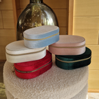 Boîte à bijoux ovale velours