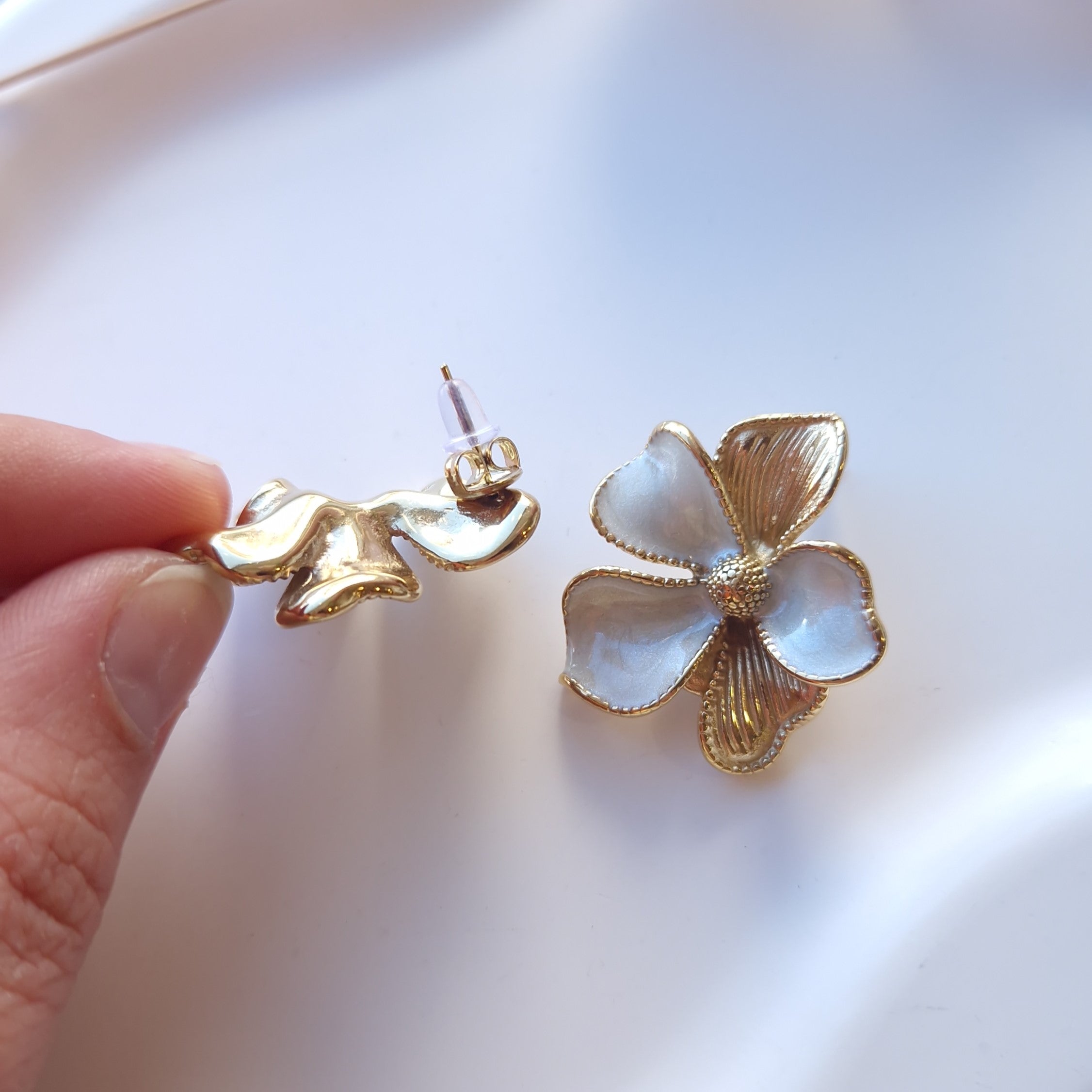 Boucles d'oreilles Camélia