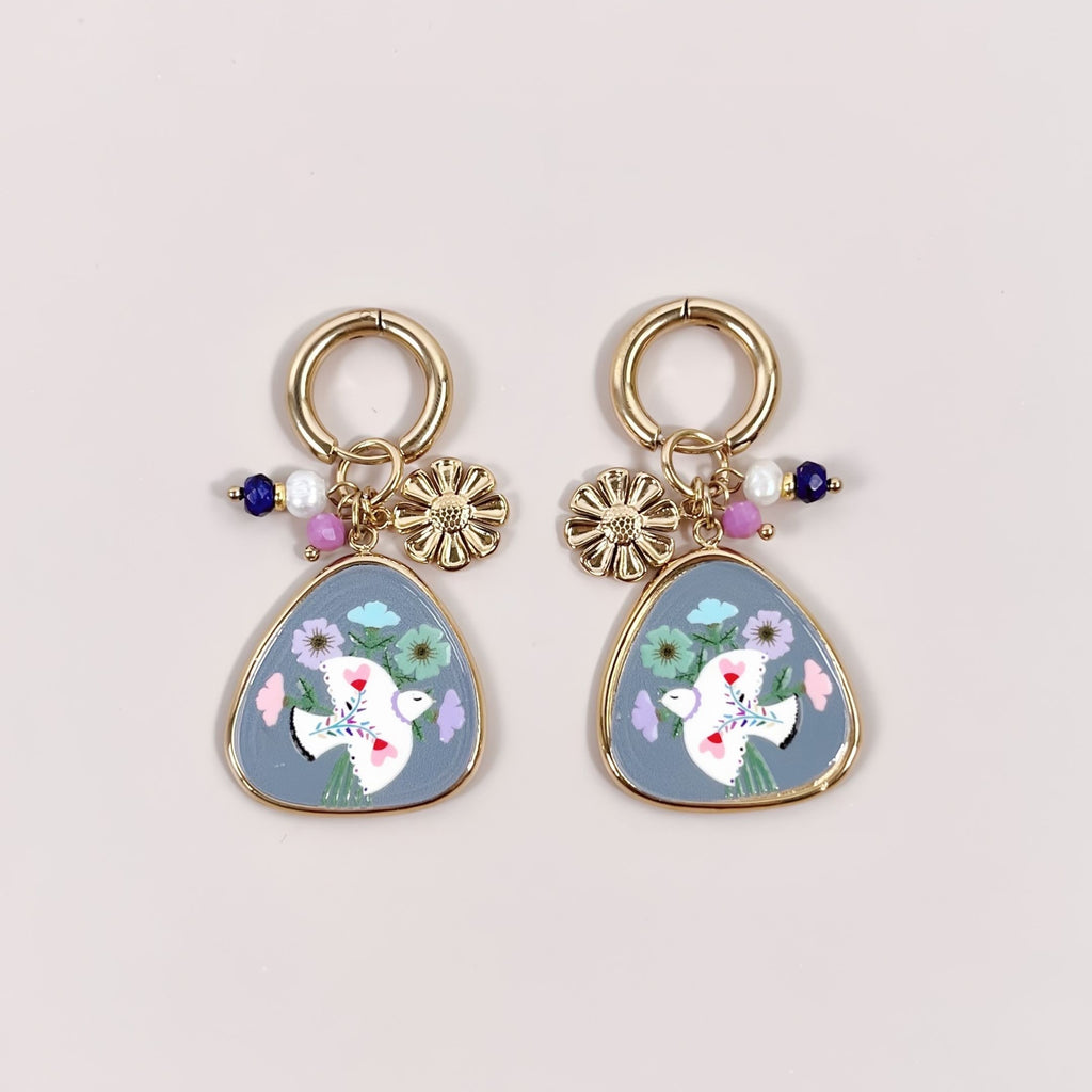 Boucles d’oreilles Colombe