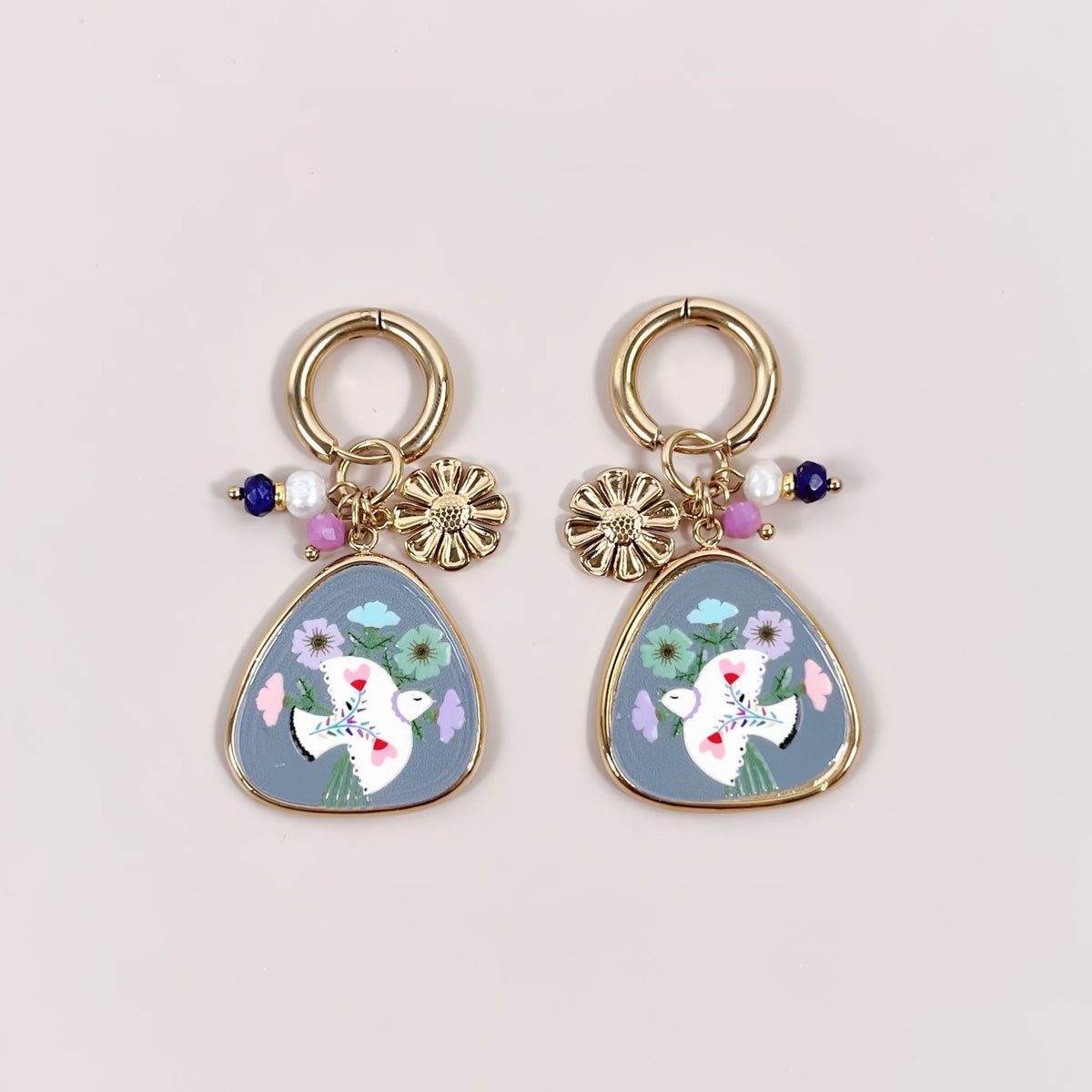 Boucles d’oreilles Colombe