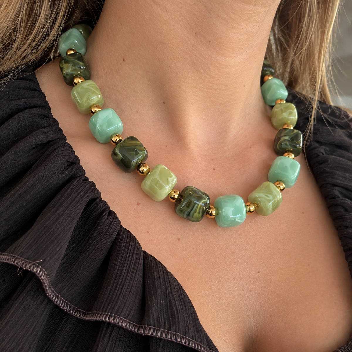 Collier Camille Matcha