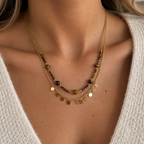 Collier Isaure marron