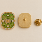 Pin's Œil Vert Olive