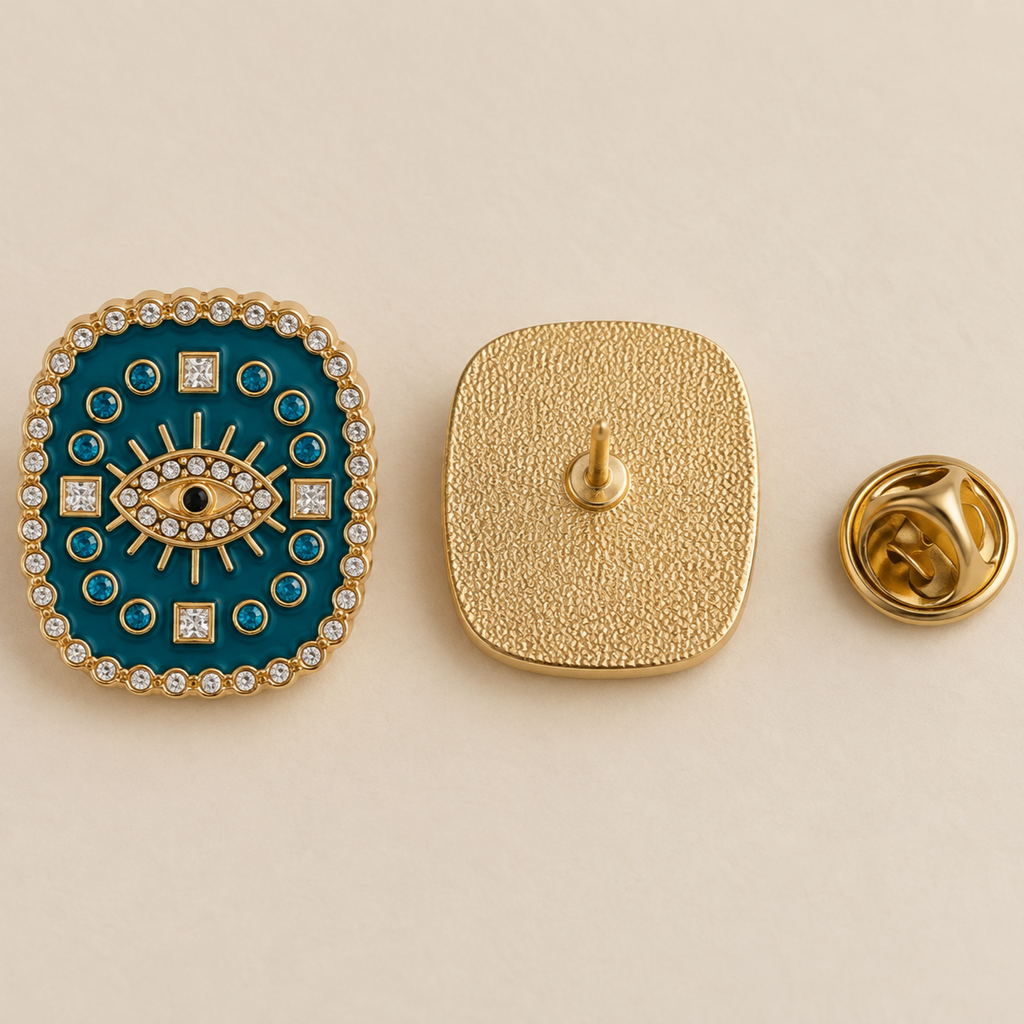 Pin's Œil Bleu Canard