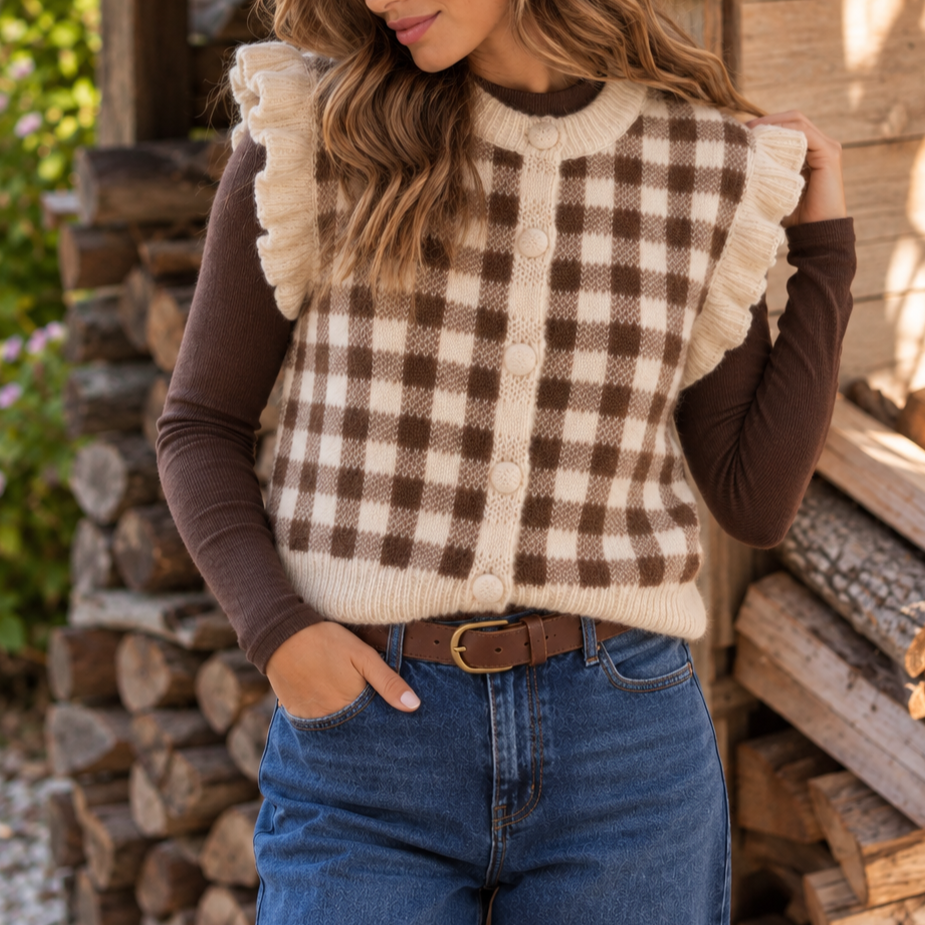 Gilet Carline Beige