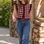 Gilet Carline Prune