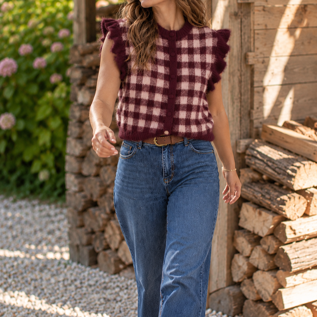 Gilet Carline Prune