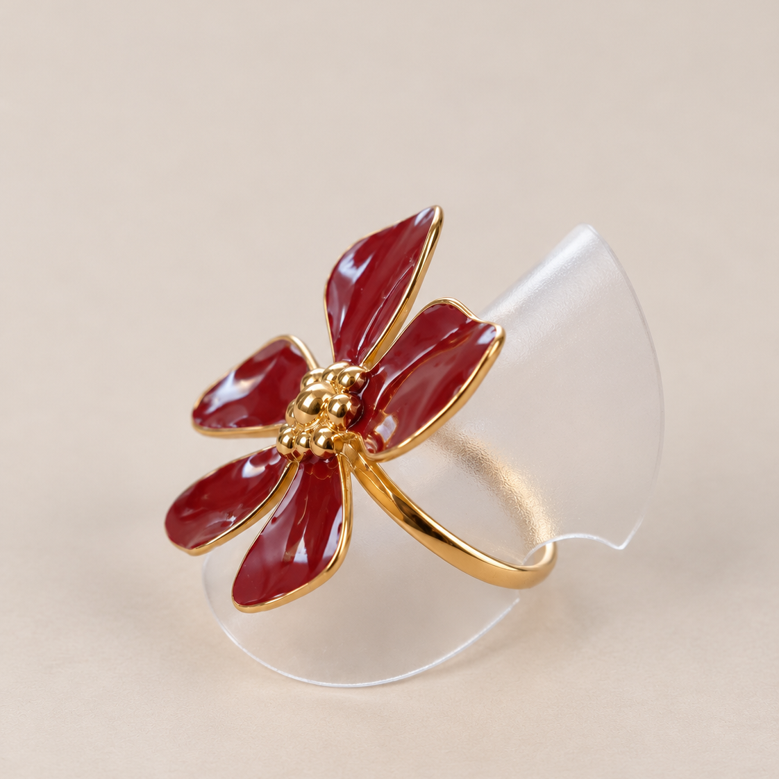 Bague Flora Bordeaux