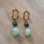 Boucles d'oreilles Anna Vert