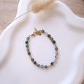 bracelet pierre agate verte et acier inoxydable tendance 2026 bracelet printemps été 