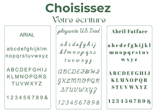 bijou gravé écriture choix personnalisation bijou gravé 