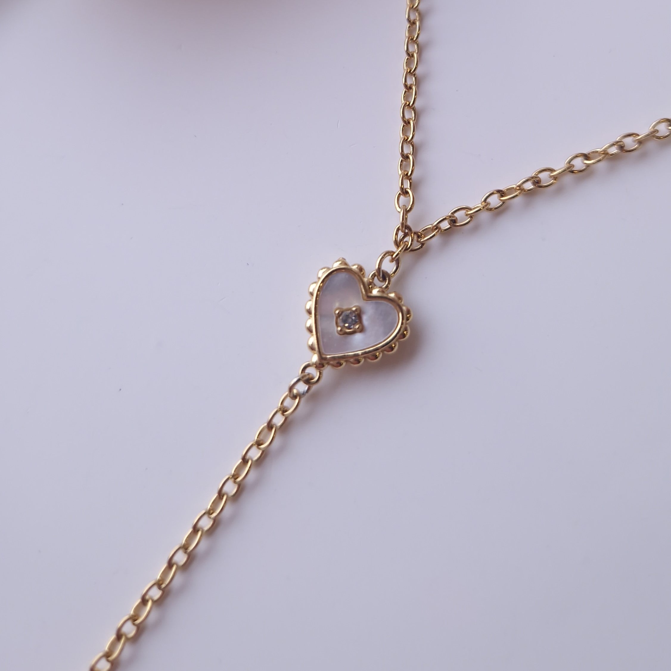 collier pendentif coeur acier inoxydable coller forme y 