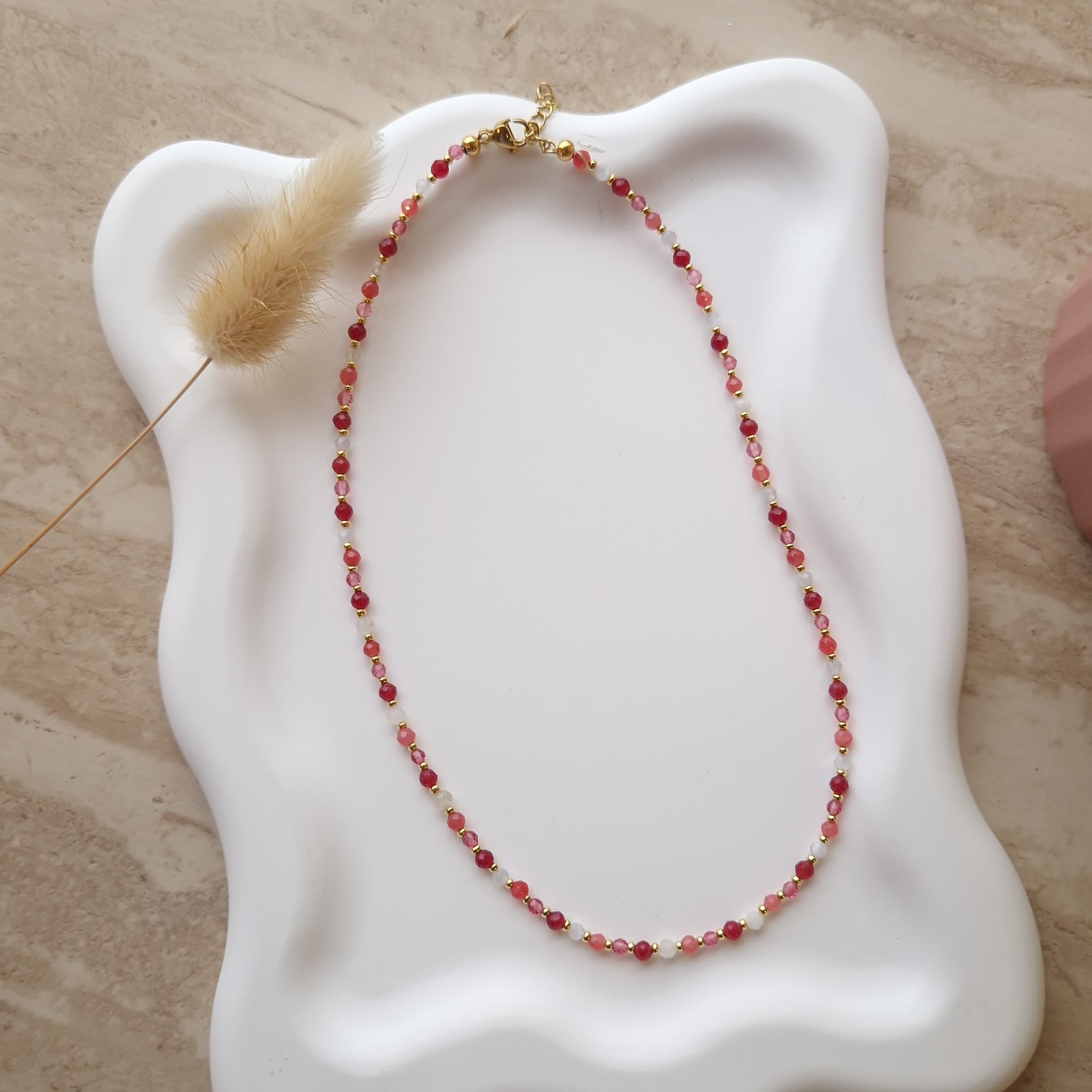 collier ras du cou bord de mer femme perles style bohème tendance