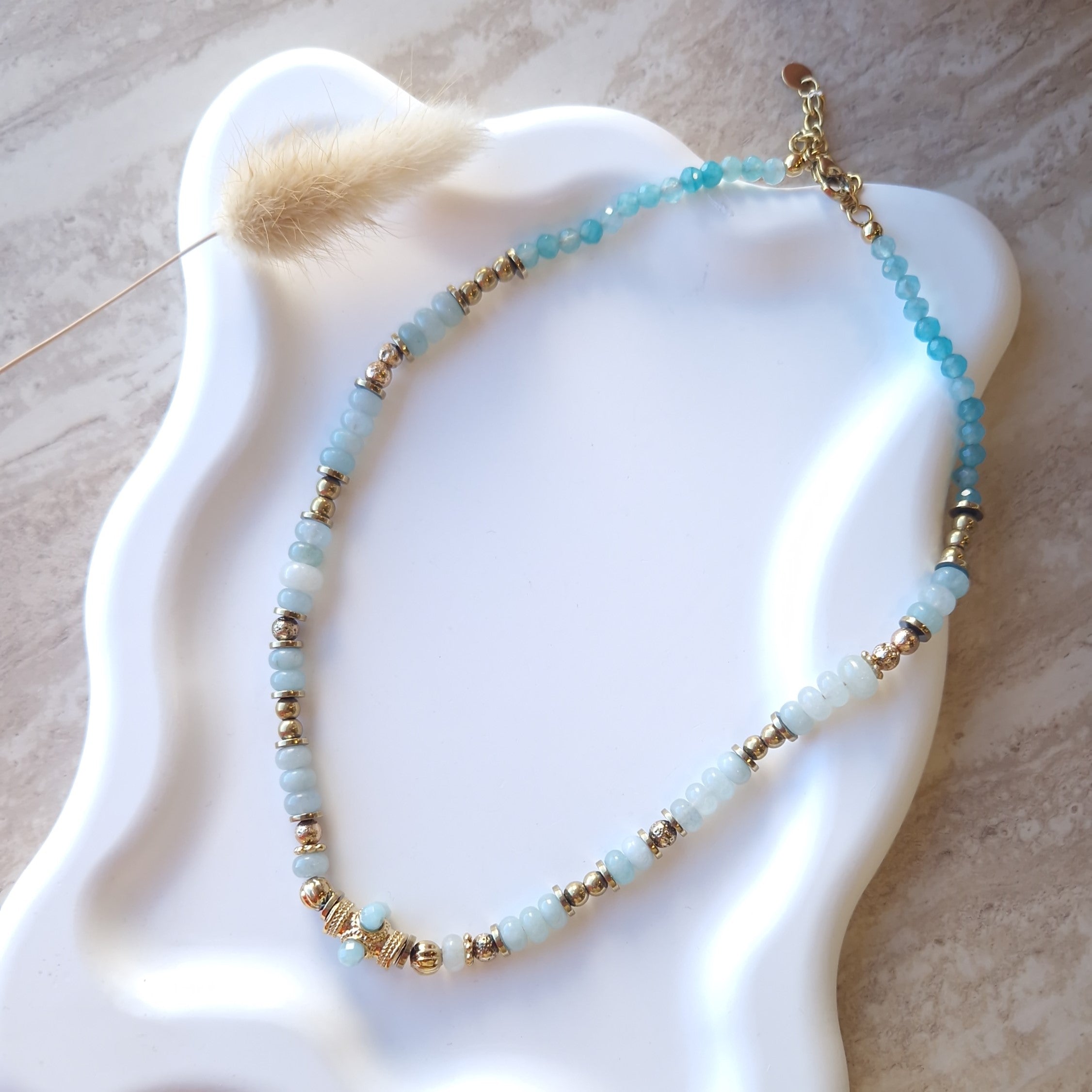 Collier Giulia Bleu