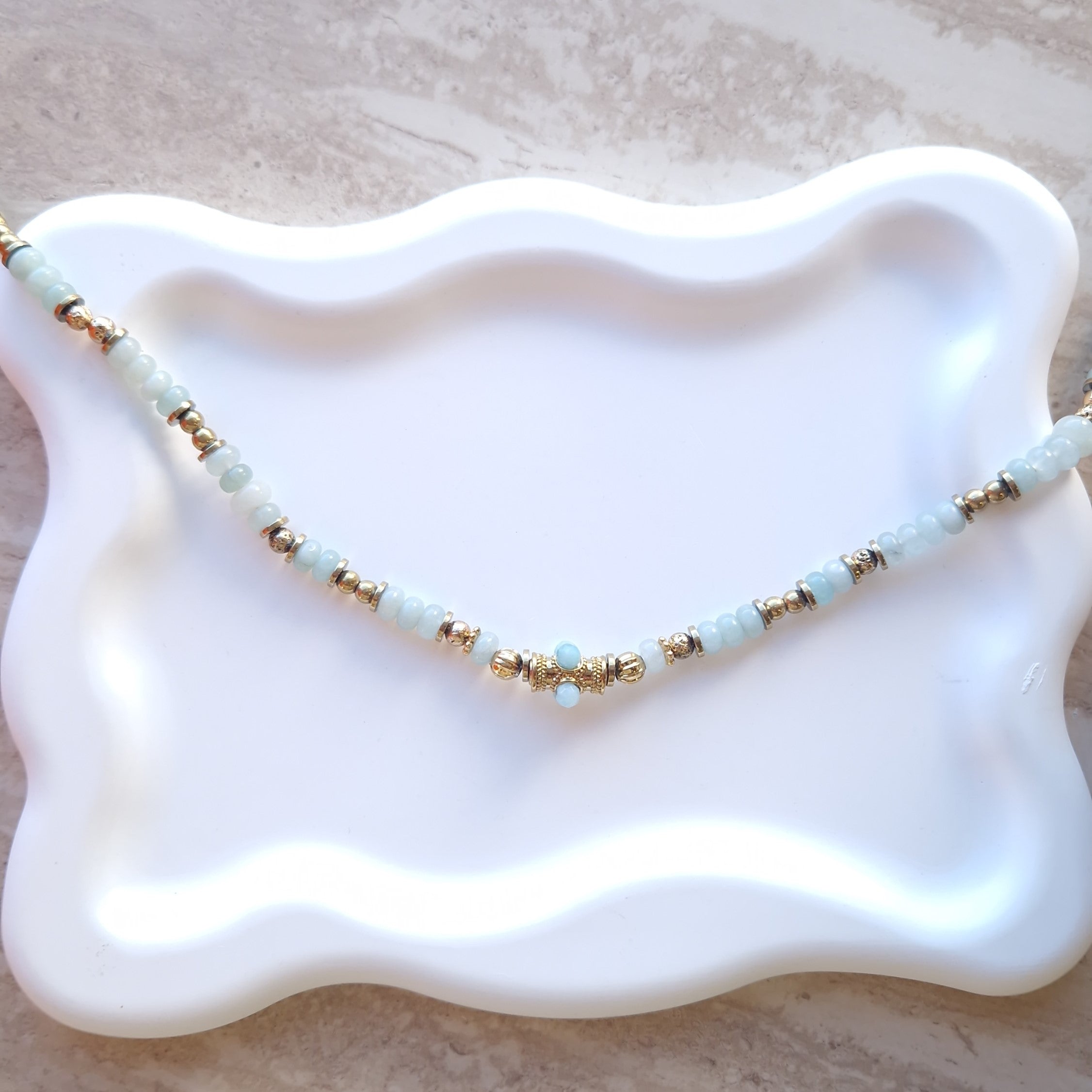 Collier Giulia Bleu