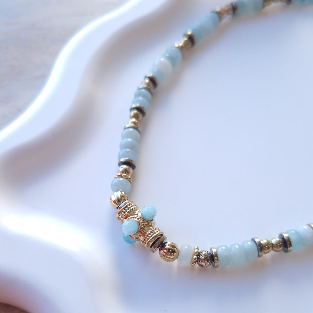 Collier Giulia Bleu