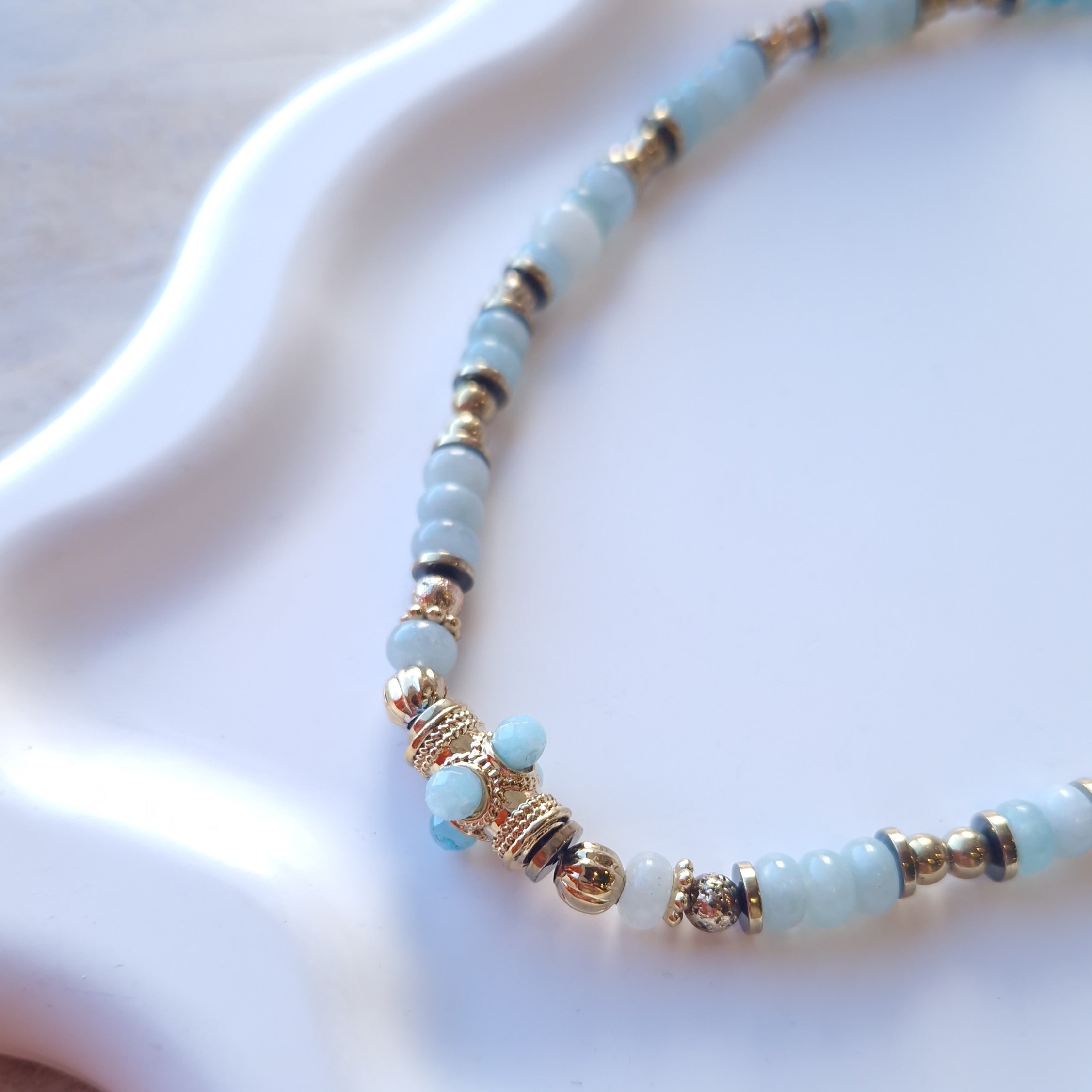 Collier Giulia Bleu