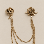 Broche Chaîne Lune & Étoile